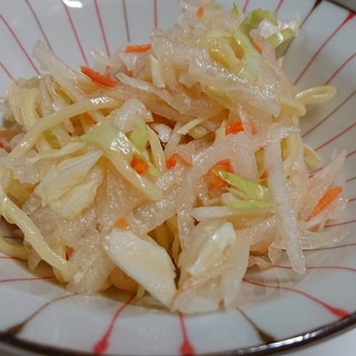 冷やし中華麺で作る大根サラダ＊